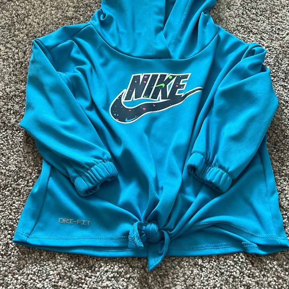 Nike Toddler Girls Dri-Fit Hooded Top and Leggings Matching set 12 months - Picture 3 of 7